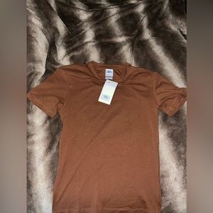 Brown Slim Fit Zara Shirt Men Small